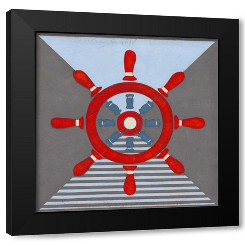 Nautical Graphic IV Black Modern Wood Framed Art Print by Vess, June Erica