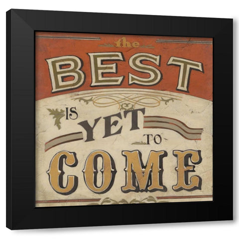 Retro Inspirations I Black Modern Wood Framed Art Print with Double Matting by Vess, June Erica