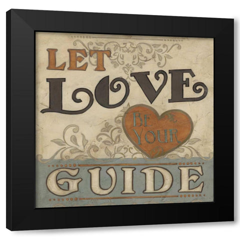 Retro Inspirations III Black Modern Wood Framed Art Print with Double Matting by Vess, June Erica