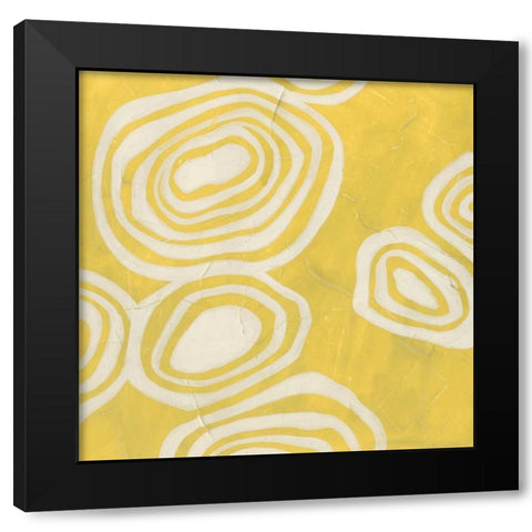 Mineral Motif III Black Modern Wood Framed Art Print by Vess, June Erica