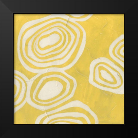 Mineral Motif III Black Modern Wood Framed Art Print by Vess, June Erica