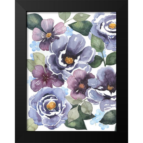 Dancing Peonies I Black Modern Wood Framed Art Print by Popp, Grace