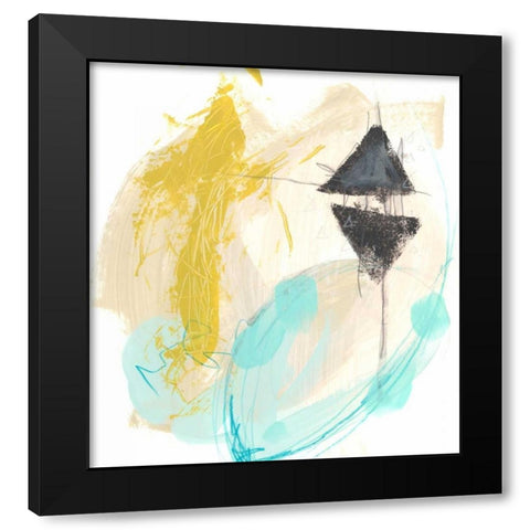 Intonation II Black Modern Wood Framed Art Print by Vess, June Erica