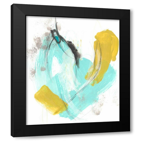 Intonation III Black Modern Wood Framed Art Print by Vess, June Erica