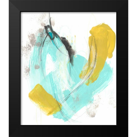 Intonation III Black Modern Wood Framed Art Print by Vess, June Erica