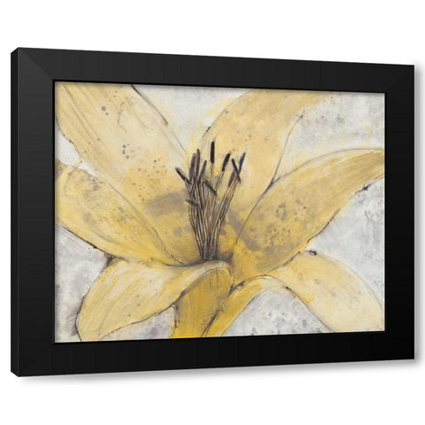 Transparency Flower I Black Modern Wood Framed Art Print with Double Matting by OToole, Tim