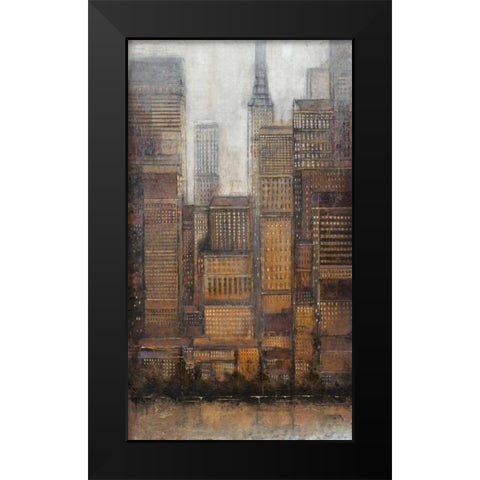 Uptown City I Black Modern Wood Framed Art Print by OToole, Tim