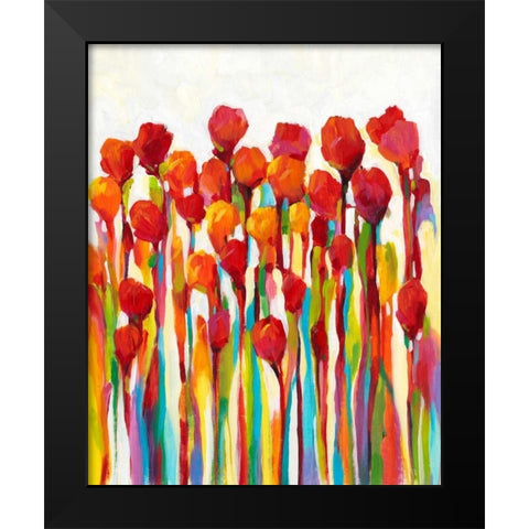 Bursting with Color I Black Modern Wood Framed Art Print by OToole, Tim