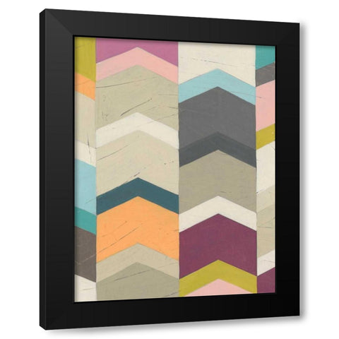 Confetti Prism I Black Modern Wood Framed Art Print with Double Matting by Vess, June Erica