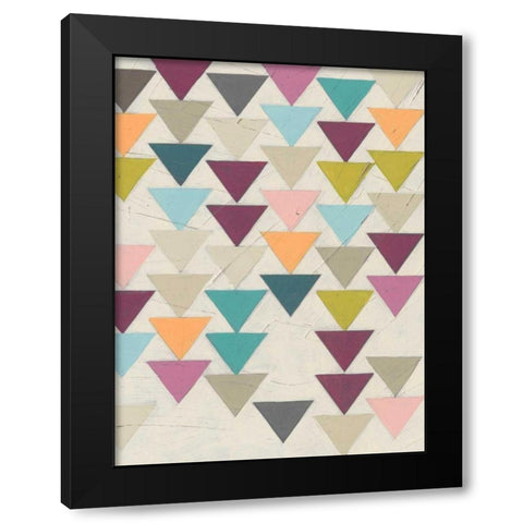 Confetti Prism VII Black Modern Wood Framed Art Print with Double Matting by Vess, June Erica