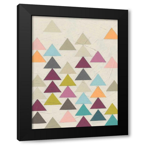 Confetti Prism VIII Black Modern Wood Framed Art Print with Double Matting by Vess, June Erica