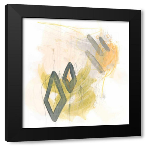 Side Swipe I Black Modern Wood Framed Art Print with Double Matting by Vess, June Erica