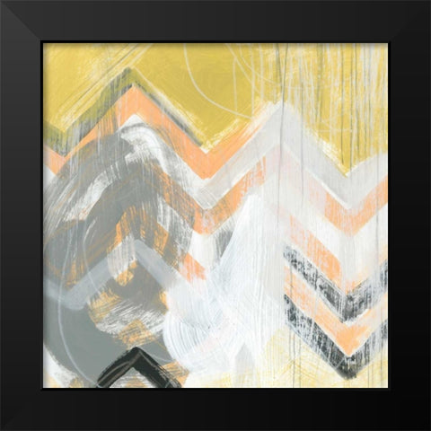Side Swipe II Black Modern Wood Framed Art Print by Vess, June Erica