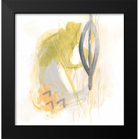 Side Swipe III Black Modern Wood Framed Art Print by Vess, June Erica