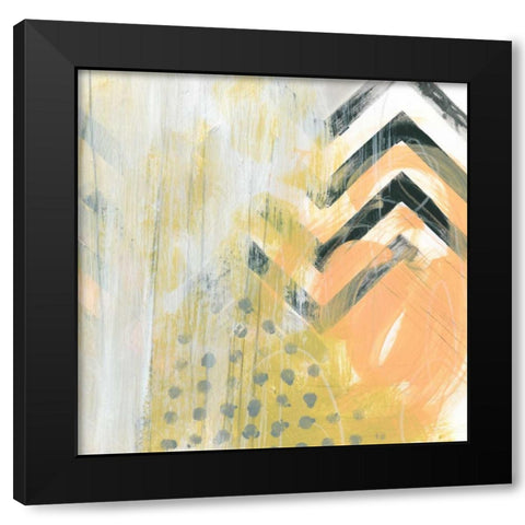Side Swipe IV Black Modern Wood Framed Art Print by Vess, June Erica