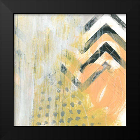Side Swipe IV Black Modern Wood Framed Art Print by Vess, June Erica