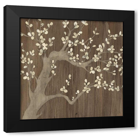 Driftwood Cherry I Black Modern Wood Framed Art Print with Double Matting by Vess, June Erica