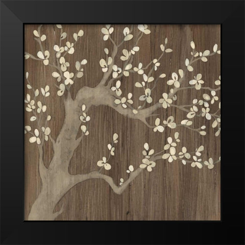 Driftwood Cherry I Black Modern Wood Framed Art Print by Vess, June Erica