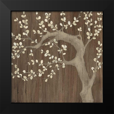 Driftwood Cherry II Black Modern Wood Framed Art Print by Vess, June Erica