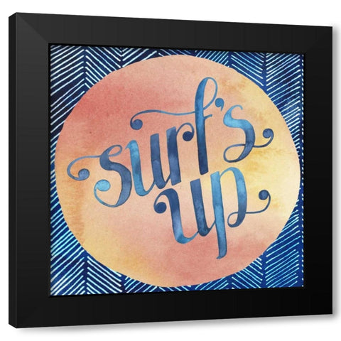 Surfs Up II Black Modern Wood Framed Art Print by Popp, Grace