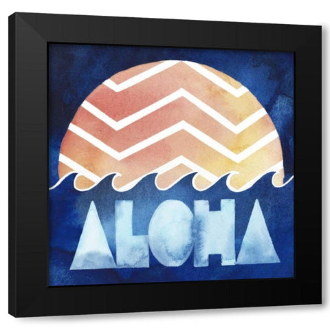 Surfs Up III Black Modern Wood Framed Art Print by Popp, Grace