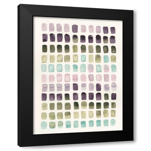 Serene Color Swatches II Black Modern Wood Framed Art Print by Popp, Grace