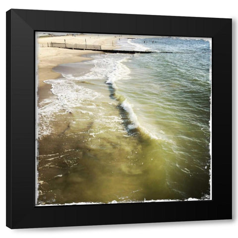 Buckroe Beach I Black Modern Wood Framed Art Print by Ludwig, Alicia