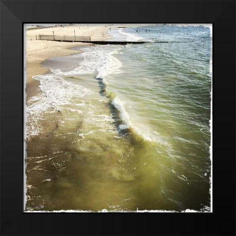 Buckroe Beach I Black Modern Wood Framed Art Print by Ludwig, Alicia