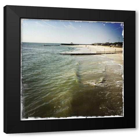 Buckroe Beach II Black Modern Wood Framed Art Print by Ludwig, Alicia