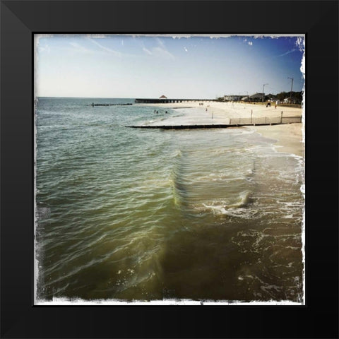 Buckroe Beach II Black Modern Wood Framed Art Print by Ludwig, Alicia