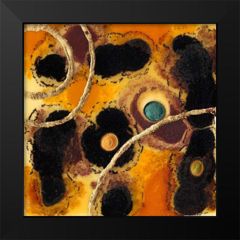 Meteor Shower I Black Modern Wood Framed Art Print by Ludwig, Alicia