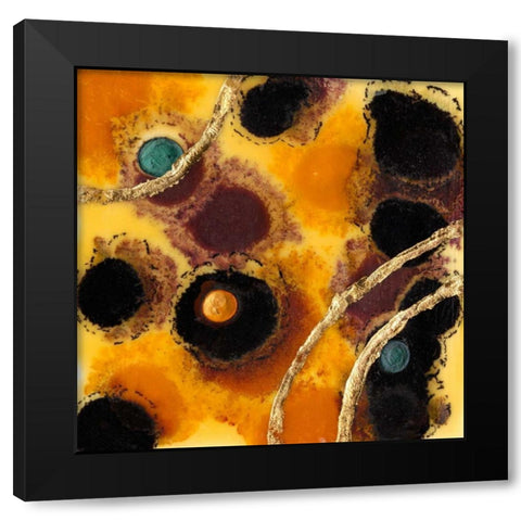 Meteor Shower II Black Modern Wood Framed Art Print by Ludwig, Alicia