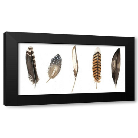 Red Rock Feathers II Black Modern Wood Framed Art Print by Popp, Grace
