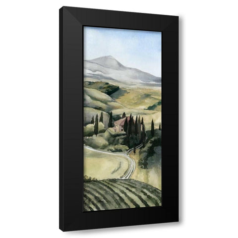 Watercolor Tuscany I Black Modern Wood Framed Art Print by Popp, Grace