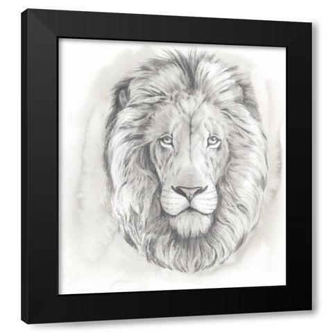 Big Cat Study III Black Modern Wood Framed Art Print by Popp, Grace