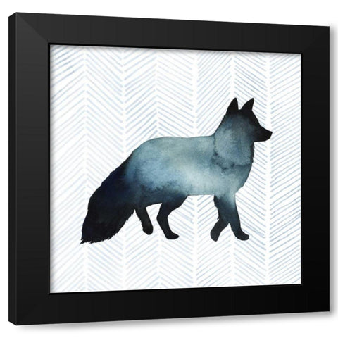 Animal Silhouettes II Black Modern Wood Framed Art Print with Double Matting by Popp, Grace