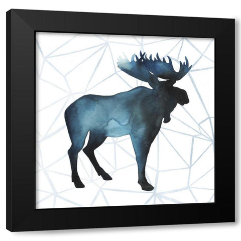Animal Silhouettes III Black Modern Wood Framed Art Print with Double Matting by Popp, Grace