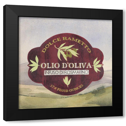 Olive Oil Labels II Black Modern Wood Framed Art Print by Popp, Grace