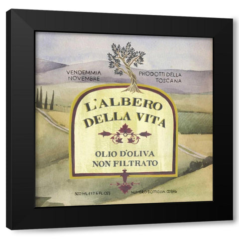 Olive Oil Labels IV Black Modern Wood Framed Art Print by Popp, Grace