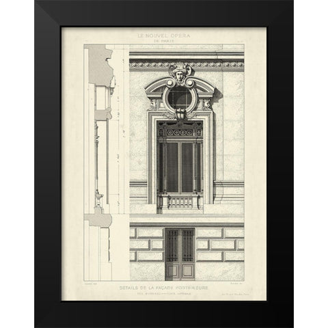 Custom Motifs Historiques II Black Modern Wood Framed Art Print by Unknown