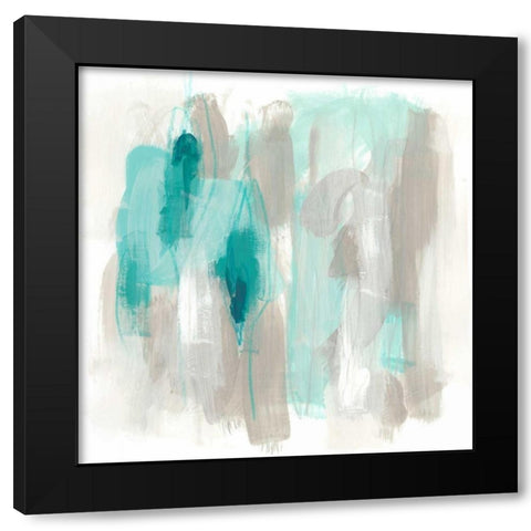 Coastal Fog I Black Modern Wood Framed Art Print by Vess, June Erica