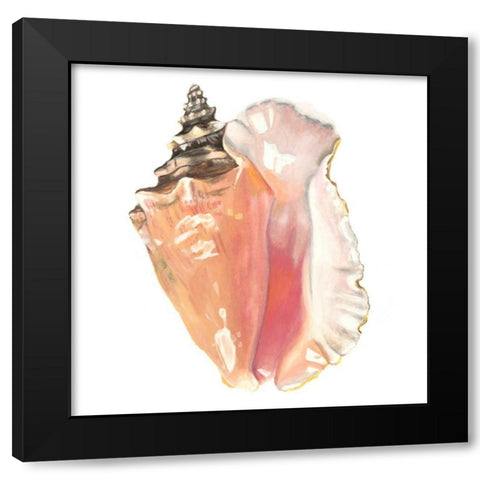 Seashore Souvenirs I Black Modern Wood Framed Art Print with Double Matting by McCavitt, Naomi