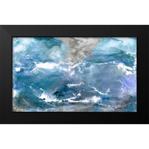 Glacial View Black Modern Wood Framed Art Print by Ilosky, Pam