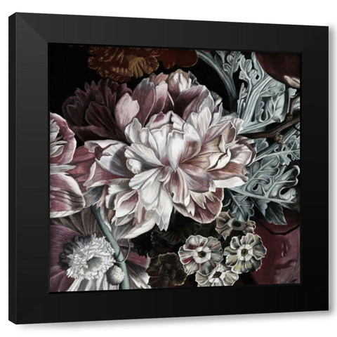 Marsala Bouquet I Black Modern Wood Framed Art Print by McCavitt, Naomi