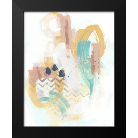 Division and Direction I Black Modern Wood Framed Art Print by Vess, June Erica