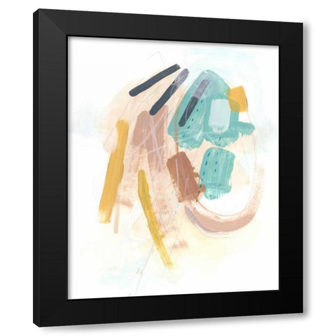 Division and Direction II Black Modern Wood Framed Art Print by Vess, June Erica