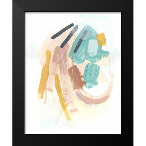Division and Direction II Black Modern Wood Framed Art Print by Vess, June Erica