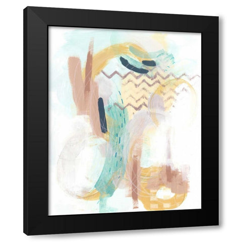 Division and Direction III Black Modern Wood Framed Art Print with Double Matting by Vess, June Erica