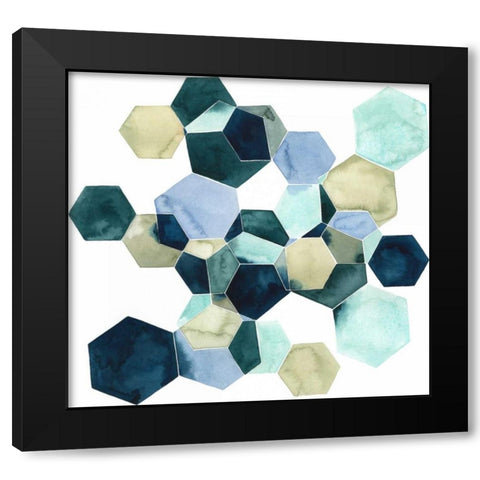 Crystallize I Black Modern Wood Framed Art Print with Double Matting by Popp, Grace