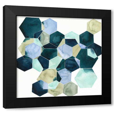 Crystallize II Black Modern Wood Framed Art Print with Double Matting by Popp, Grace